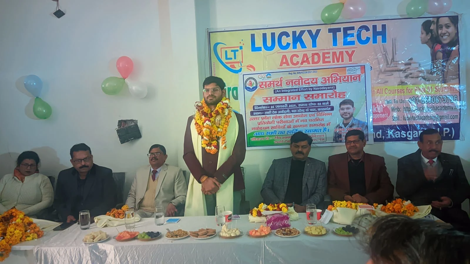 Institute event with students and navodayan faculty and SDM Madhav Sir 